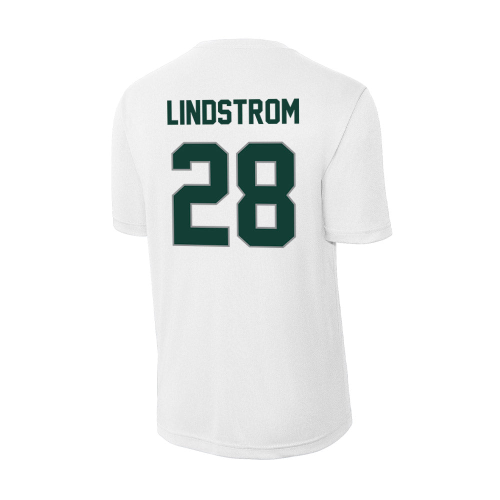 Michigan State - NCAA Men's Ice Hockey : Cayden Lindstrom - Activewear T-Shirt-1