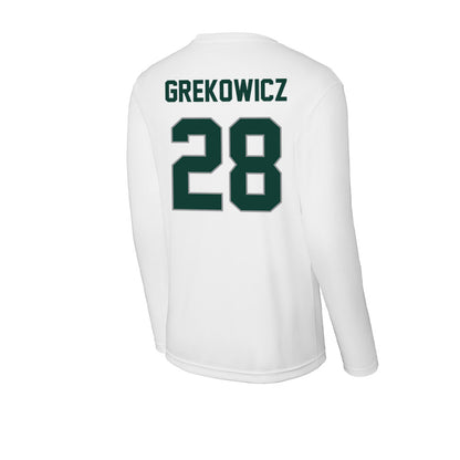 Michigan State - NCAA Men's Soccer : Jake Grekowicz - Activewear Long Sleeve T-Shirt-1