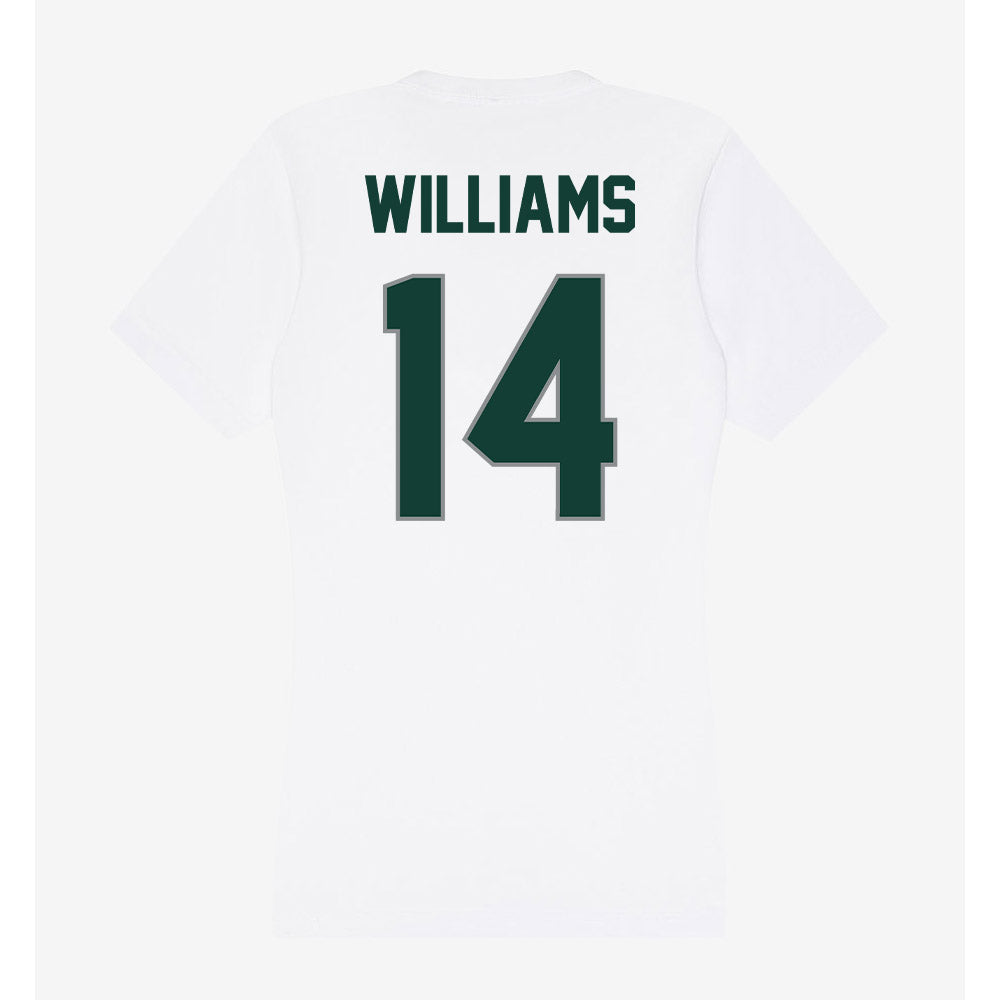 Michigan State - NCAA Football : Bryson Williams - Women's V-Neck T-Shirt-1