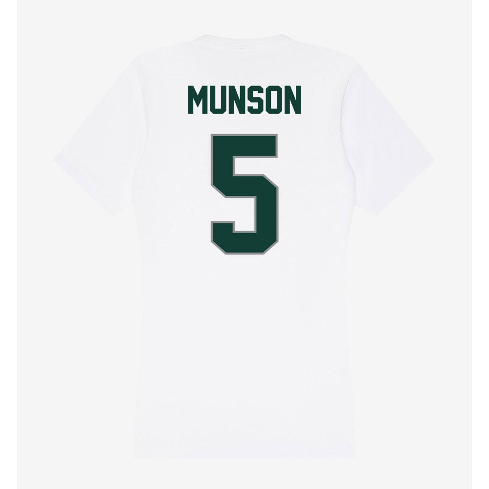 Michigan State - NCAA Men's Soccer : Brandon Munson - Women's V-Neck T-Shirt-1