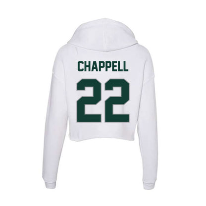 Michigan State - NCAA Football : Tyran Chappell - Women's Crop Fleece Hoodie-1