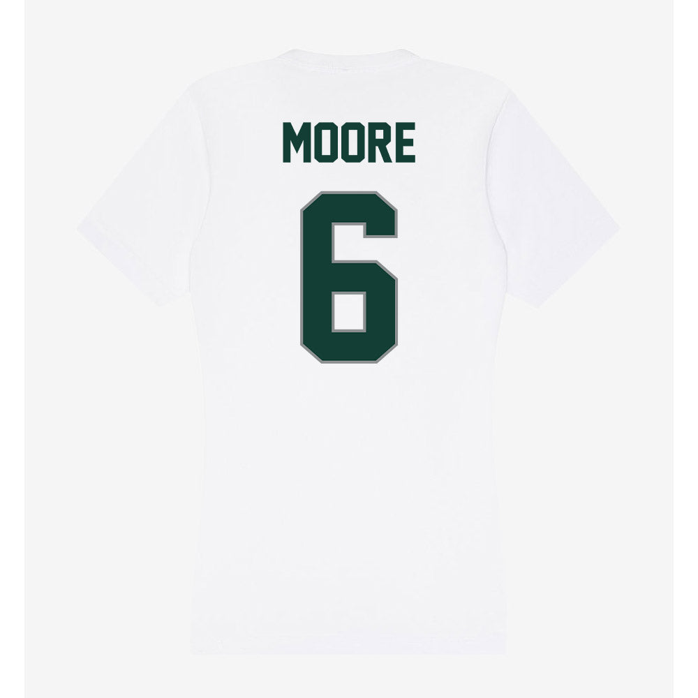 Michigan State - NCAA Football : Fredrick Moore - Women's V-Neck T-Shirt-1