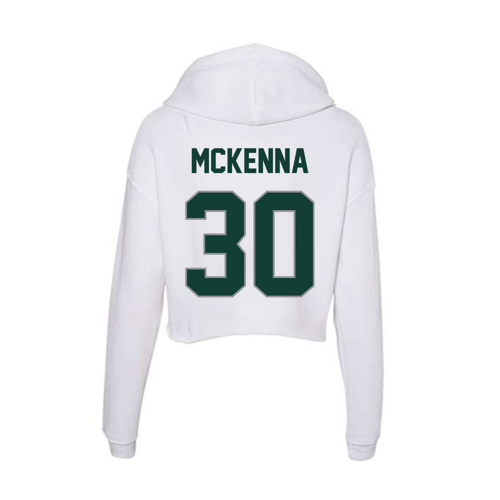 Michigan State - NCAA Women's Volleyball : Colbie McKenna - Women's Crop Fleece Hooded Sweatshirt-1