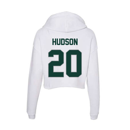 Michigan State - NCAA Men's Soccer : Kayden Hudson - Women's Crop Fleece Hooded Sweatshirt-1