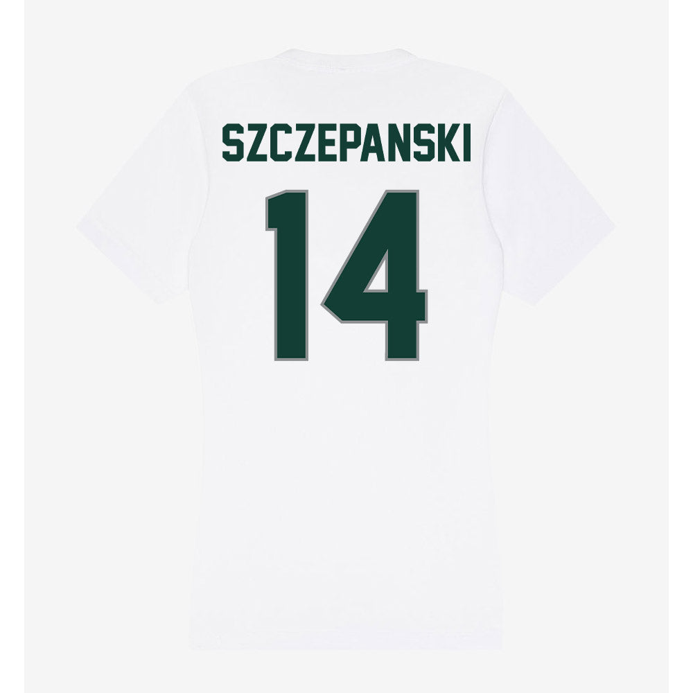 Michigan State - NCAA Baseball : Tommy Szczepanski - Women's V-Neck T-Shirt-1