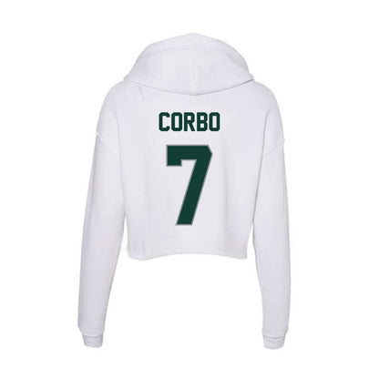 Michigan State - NCAA Women's Field Hockey : Mia Corbo - Women's Crop Fleece Hooded Sweatshirt-1