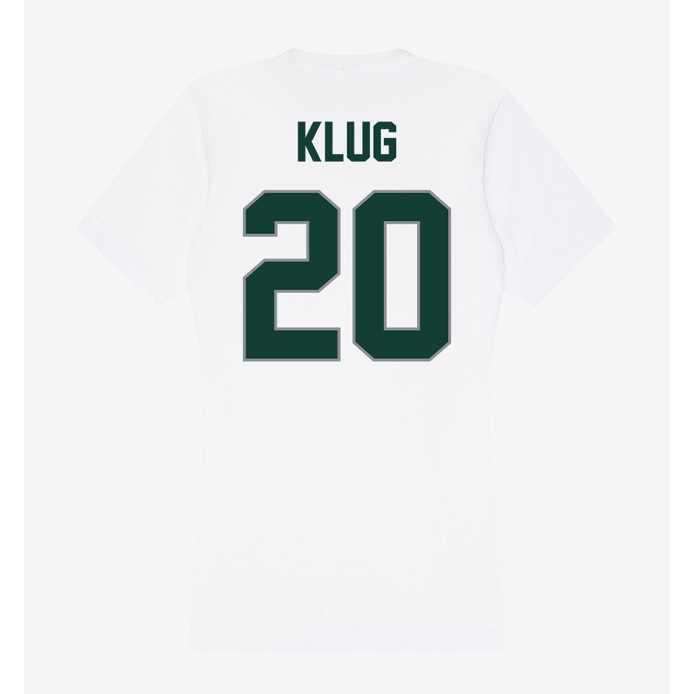 Michigan State - NCAA Baseball : Joshua Klug - Women's V-Neck T-Shirt-1