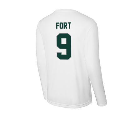 Michigan State - NCAA Men's Basketball : Lorenzo Fort - Activewear Long Sleeve T-Shirt-1