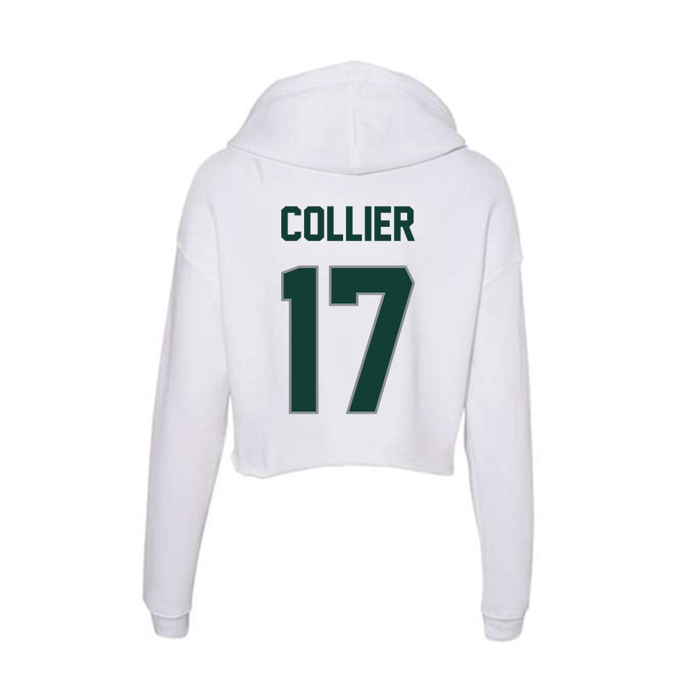 Michigan State - NCAA Football : Braylon Collier - Women's Crop Fleece Hoodie-1