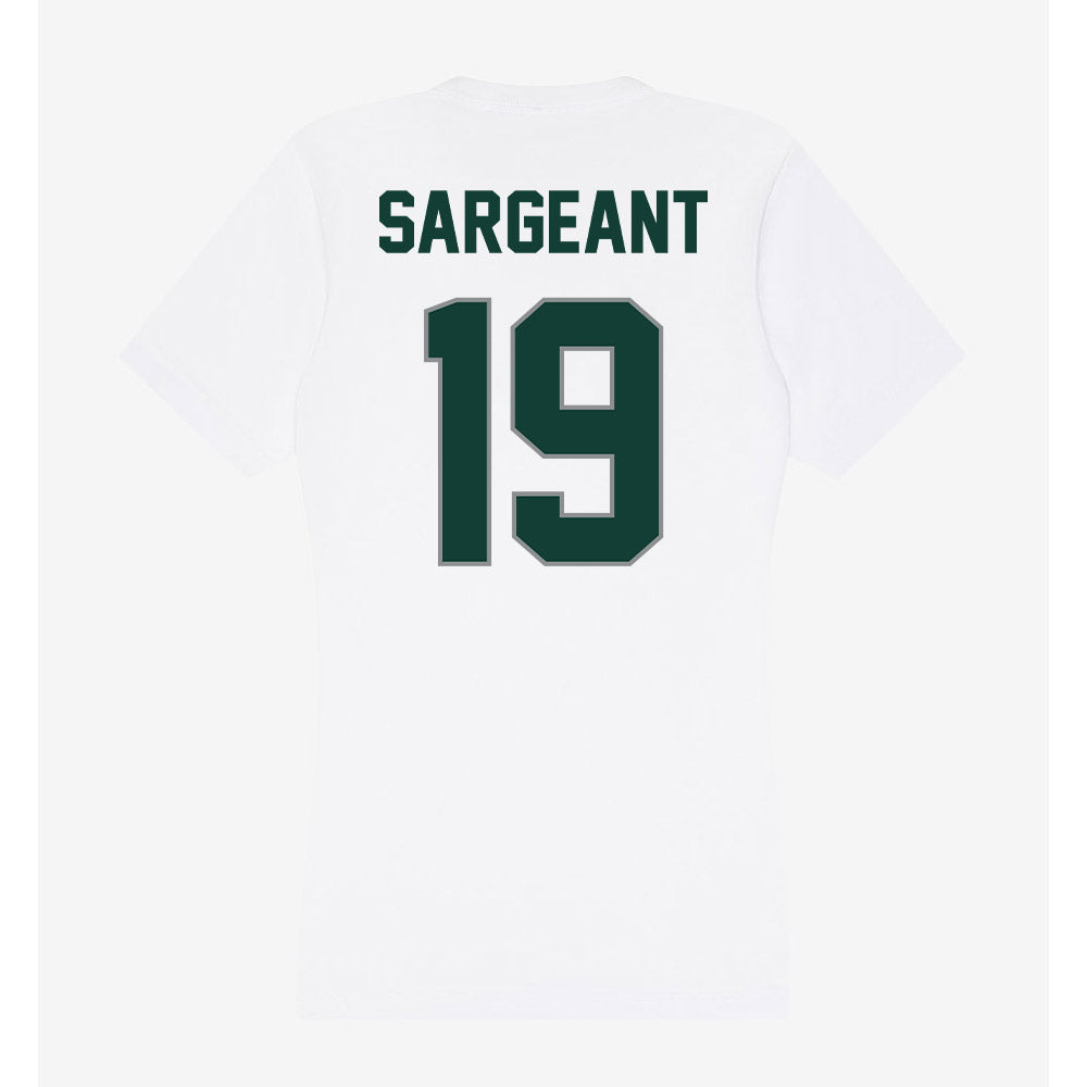 Michigan State - NCAA Women's Soccer : Emerson Sargeant - Women's V-Neck T-Shirt-1