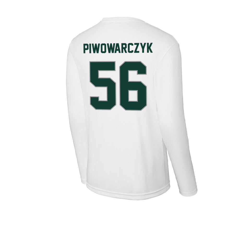 Michigan State - NCAA Football : Chris Piwowarczyk - Activewear Long Sleeve T-Shirt-1