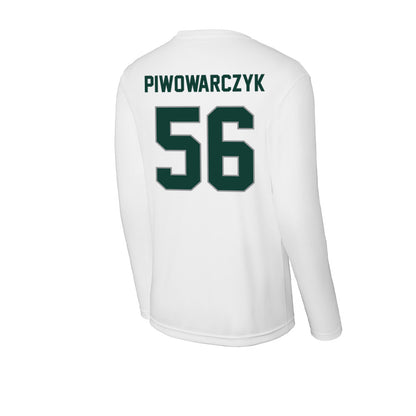 Michigan State - NCAA Football : Chris Piwowarczyk - Activewear Long Sleeve T-Shirt-1