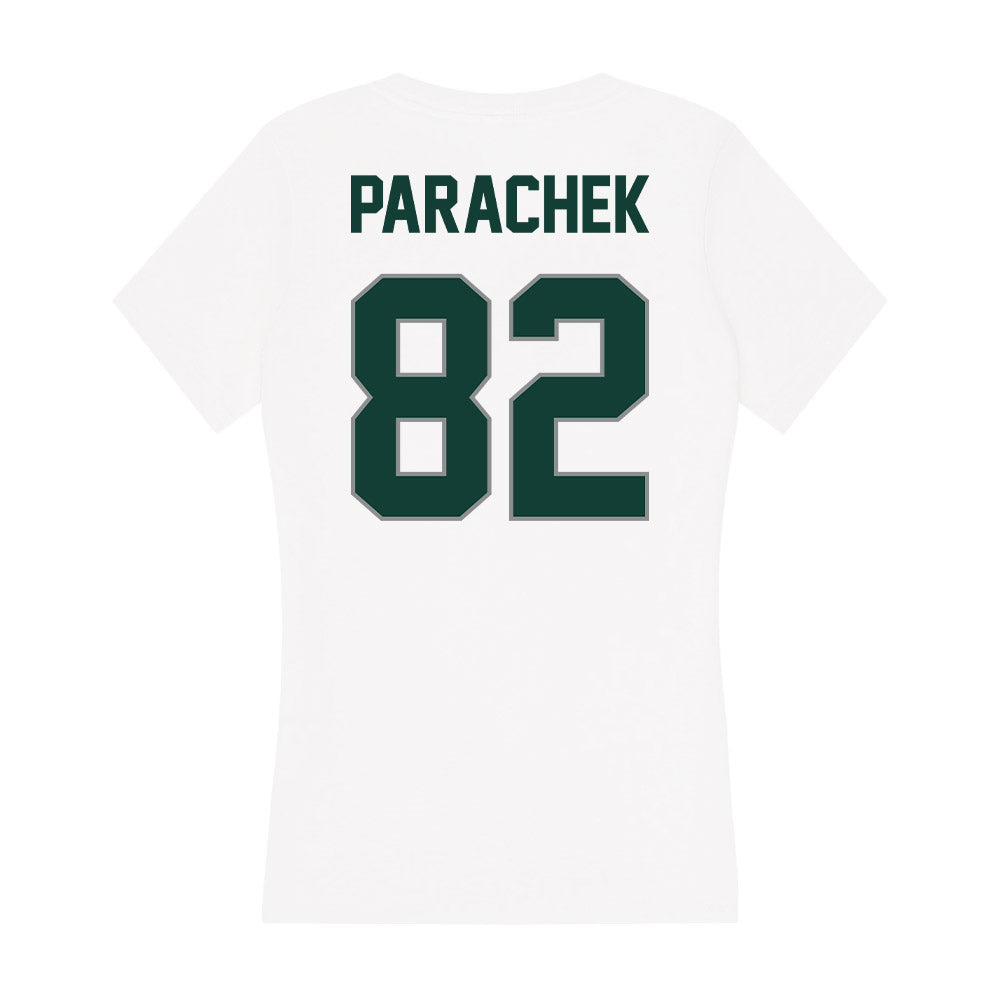 Michigan State - NCAA Football : Brennan Parachek - Women's V-Neck T-Shirt-1