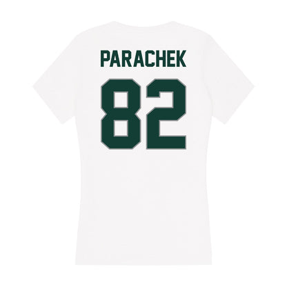 Michigan State - NCAA Football : Brennan Parachek - Women's V-Neck T-Shirt-1