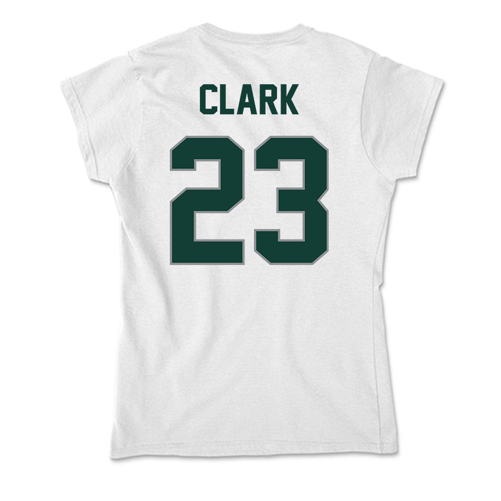 Michigan State - NCAA Men's Ice Hockey : Jimmy Clark - Soft Style Women’s T-Shirt-1