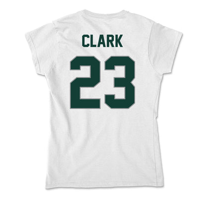 Michigan State - NCAA Men's Ice Hockey : Jimmy Clark - Soft Style Women’s T-Shirt-1