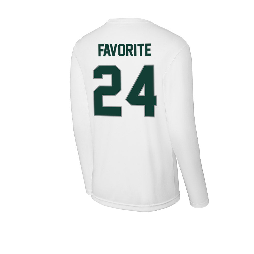 Michigan State - NCAA Football : Jeremiah Favorite - Activewear Long Sleeve T-Shirt-1