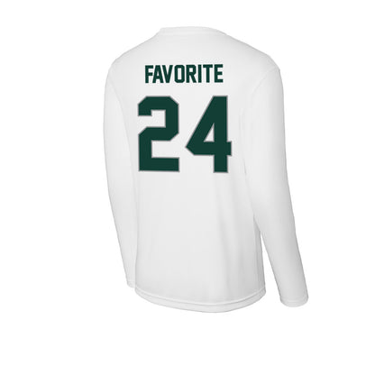 Michigan State - NCAA Football : Jeremiah Favorite - Activewear Long Sleeve T-Shirt-1