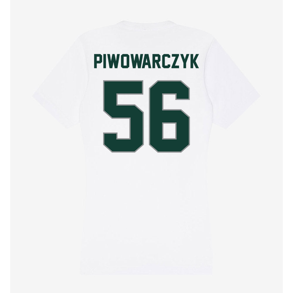Michigan State - NCAA Football : Chris Piwowarczyk - Women's V-Neck T-Shirt-1