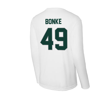 Michigan State - NCAA Men's Basketball : Anton Bonke - Activewear Long Sleeve T-Shirt-1