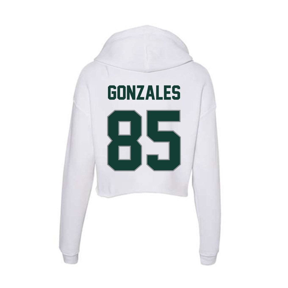 Michigan State - NCAA Football : Stephen Gonzales - Women's Crop Fleece Hoodie-1