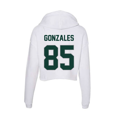 Michigan State - NCAA Football : Stephen Gonzales - Women's Crop Fleece Hoodie-1