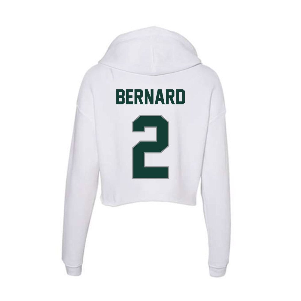 Michigan State - NCAA Softball : Zoie Bernard - Women's Crop Fleece Hoodie-1