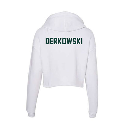 Michigan State - NCAA Women's Rowing : Isabelle Derkowski - Women's Crop Fleece Hoodie-1