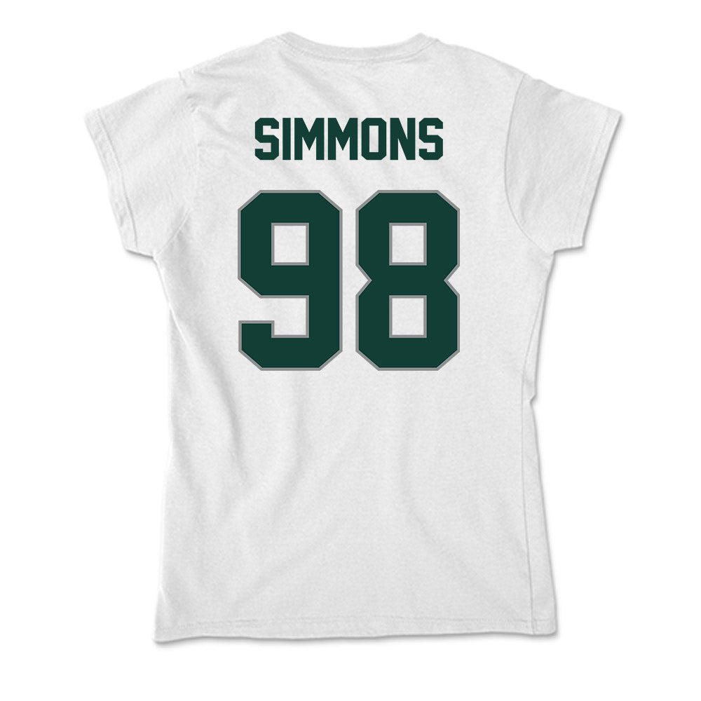 Michigan State - NCAA Football : Derrick Simmons - Soft Style Women’s T-Shirt-1