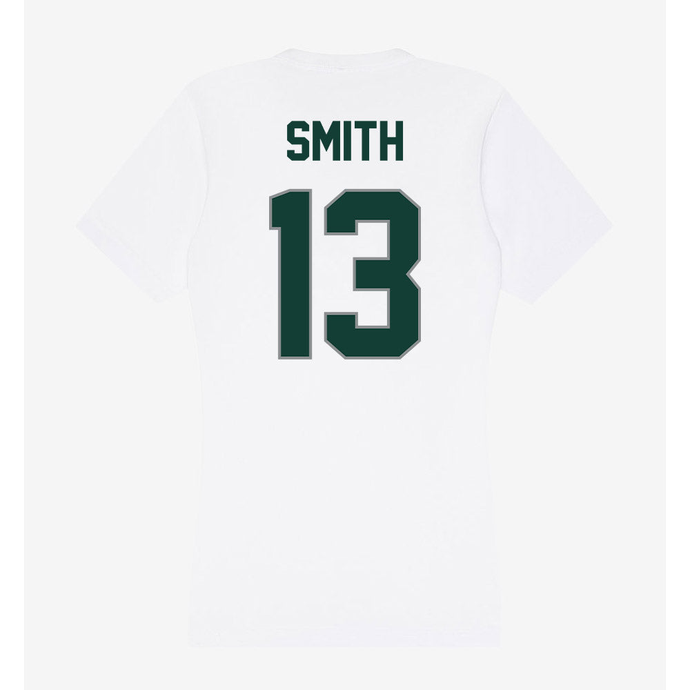 Michigan State - NCAA Football : Isaac Smith - Women's V-Neck T-Shirt-1