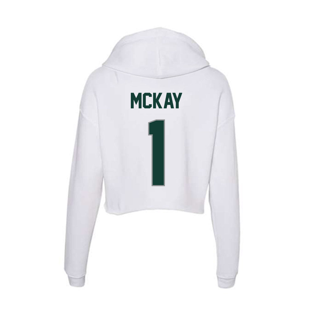 Michigan State - NCAA Baseball : Ryan McKay - Women's Crop Fleece Hoodie-1
