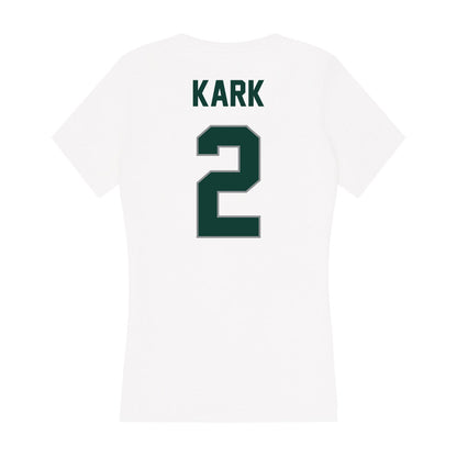 Michigan State - NCAA Baseball : Dillon Kark - Women's V-Neck T-Shirt-1