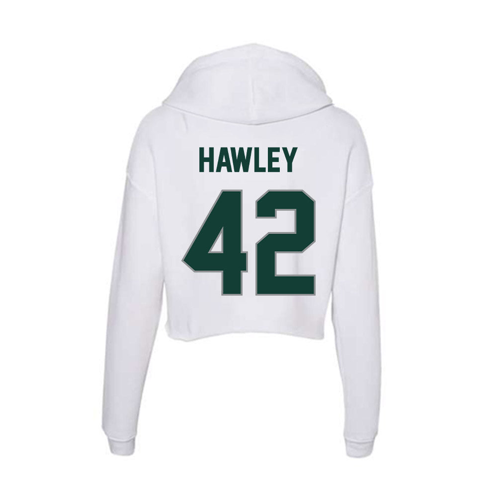 Michigan State - NCAA Softball : Hannah Hawley - Women's Crop Fleece Hoodie-1