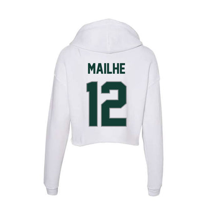 Michigan State - NCAA Women's Field Hockey : Serena Mailhe - Women's Crop Fleece Hooded Sweatshirt-1