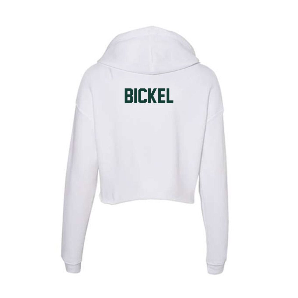 Michigan State - NCAA Football : Eli Bickel - Women's Crop Fleece Hoodie-1