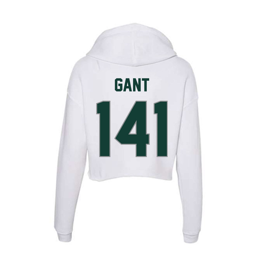 Michigan State - NCAA Wrestling : Dale Gant - Women's Crop Fleece Hoodie-1
