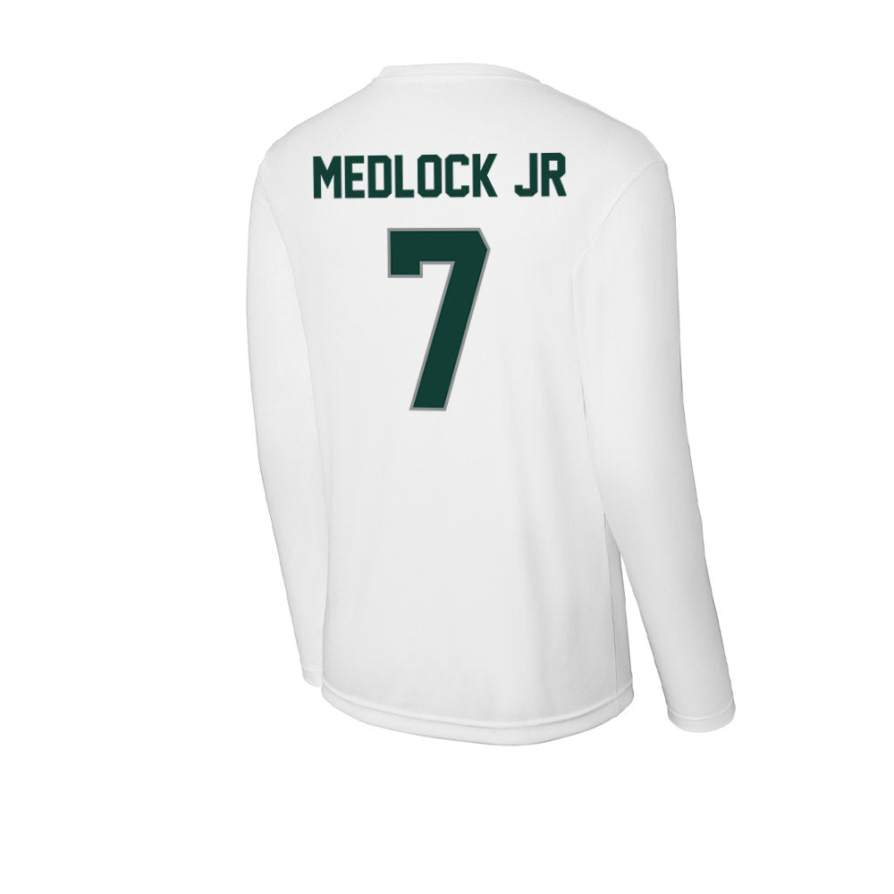Michigan State - NCAA Men's Basketball : Carlos Medlock jr - Activewear Long Sleeve T-Shirt-1
