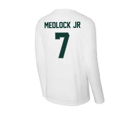 Michigan State - NCAA Men's Basketball : Carlos Medlock jr - Activewear Long Sleeve T-Shirt-1