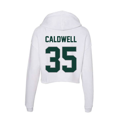 Michigan State - NCAA Football : Eliyjah Caldwell - Women's Crop Fleece Hoodie-1