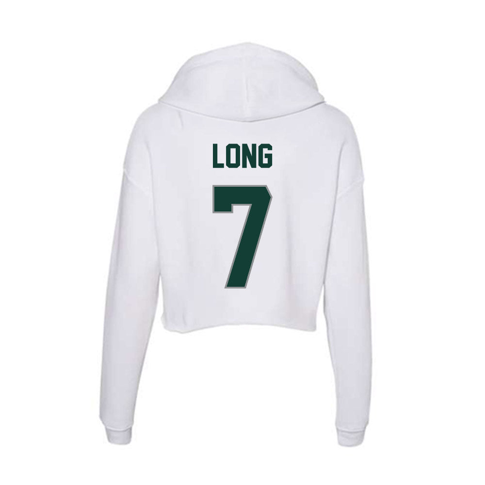 Michigan State - NCAA Women's Volleyball : Malayah Long - Women's Crop Fleece Hoodie-1