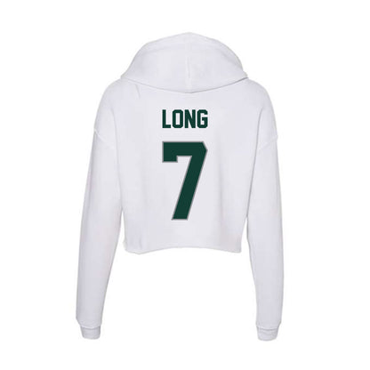 Michigan State - NCAA Women's Volleyball : Malayah Long - Women's Crop Fleece Hoodie-1