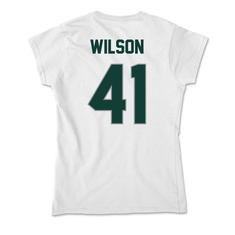 Michigan State - NCAA Football : Jaxson Wilson - Soft Style Women’s T-Shirt-1