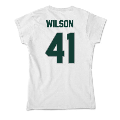 Michigan State - NCAA Football : Jaxson Wilson - Soft Style Women’s T-Shirt-1