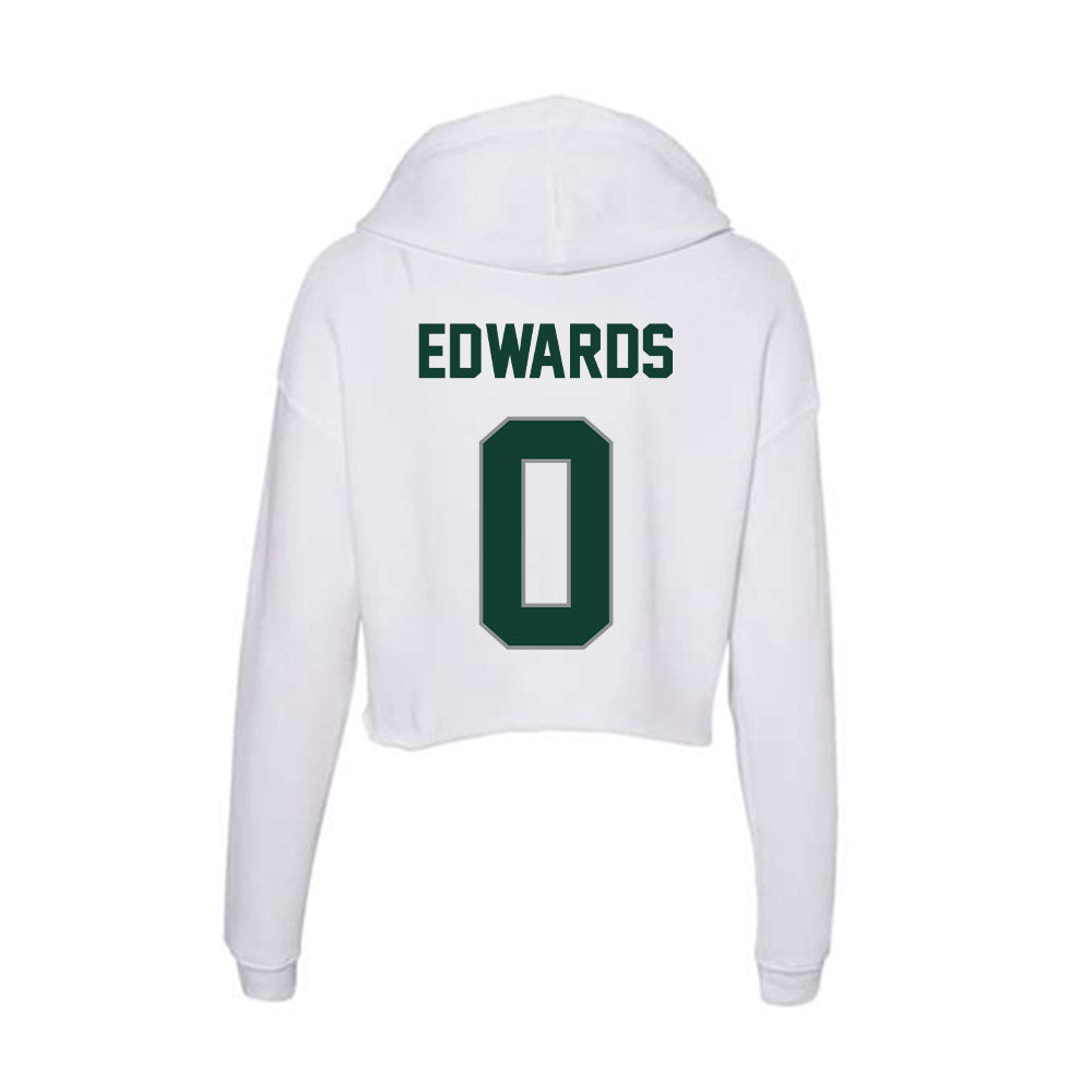 Michigan State - NCAA Football : Cam Edwards - Women's Crop Fleece Hoodie-1
