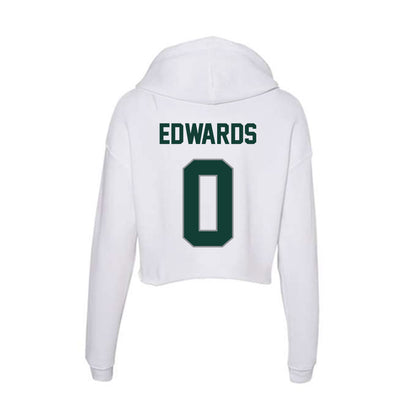 Michigan State - NCAA Football : Cam Edwards - Women's Crop Fleece Hoodie-1