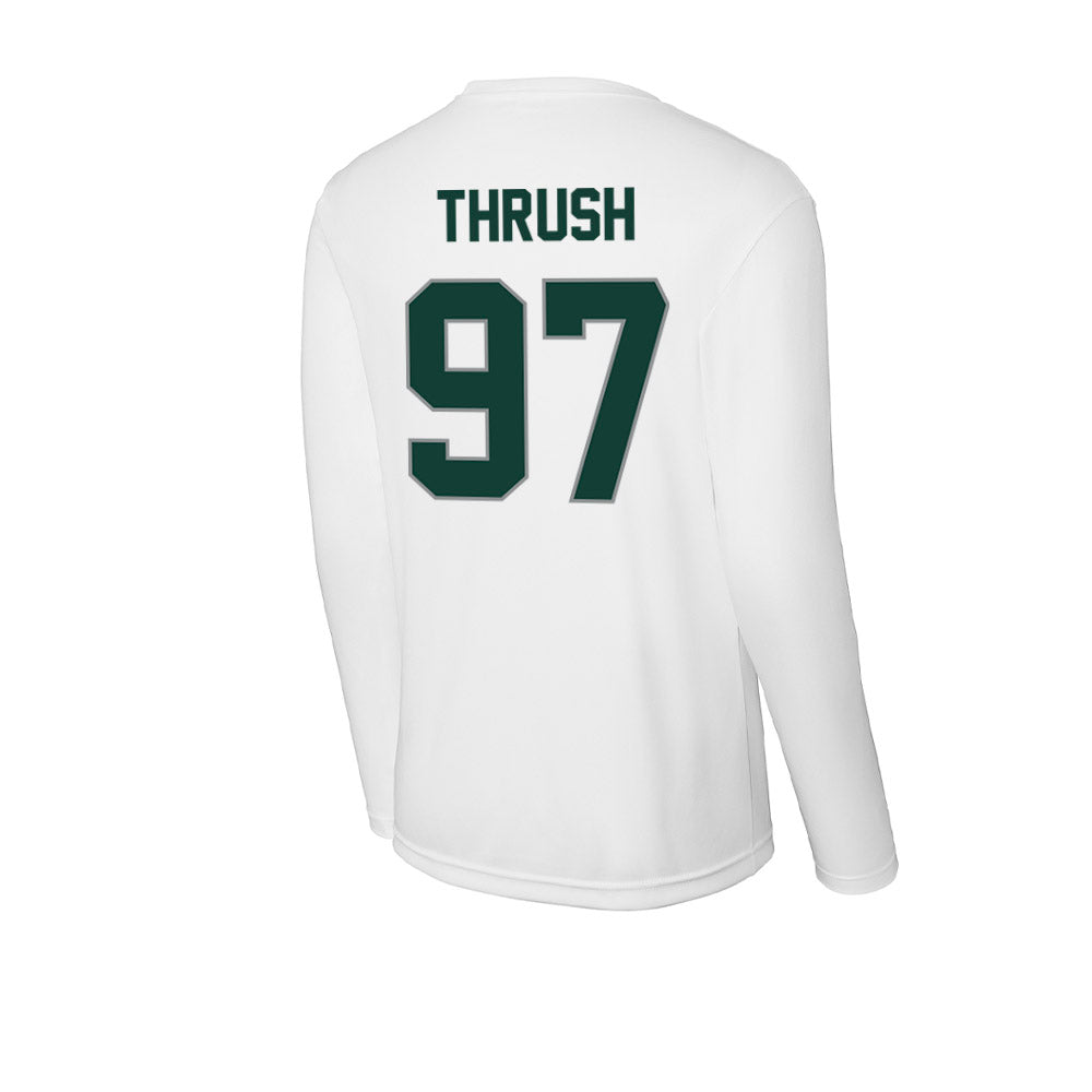 Michigan State - NCAA Football : Cal Thrush - Activewear Long Sleeve T-Shirt-1