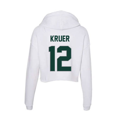 Michigan State - NCAA Women's Soccer : Mackenzie Kruer - Women's Crop Fleece Hoodie-1