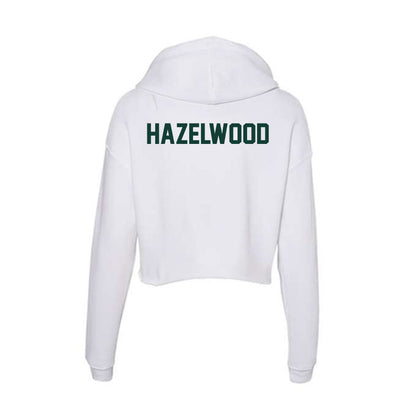 Michigan State - NCAA Football : Carlos Hazelwood - Women's Crop Fleece Hoodie-1