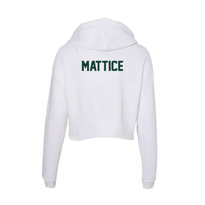 Michigan State - NCAA Cheerleading : Jack Mattice - Women's Crop Fleece Hoodie-1