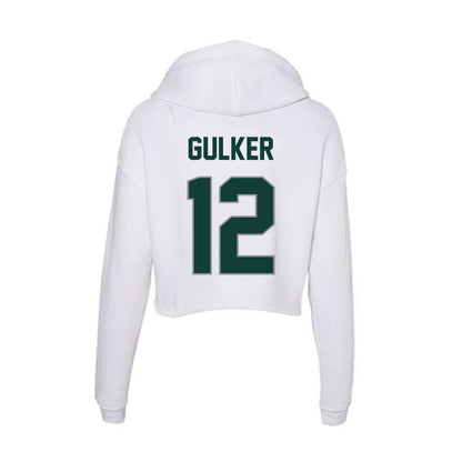 Michigan State - NCAA Football : Carson Gulker - Women's Crop Fleece Hoodie-1